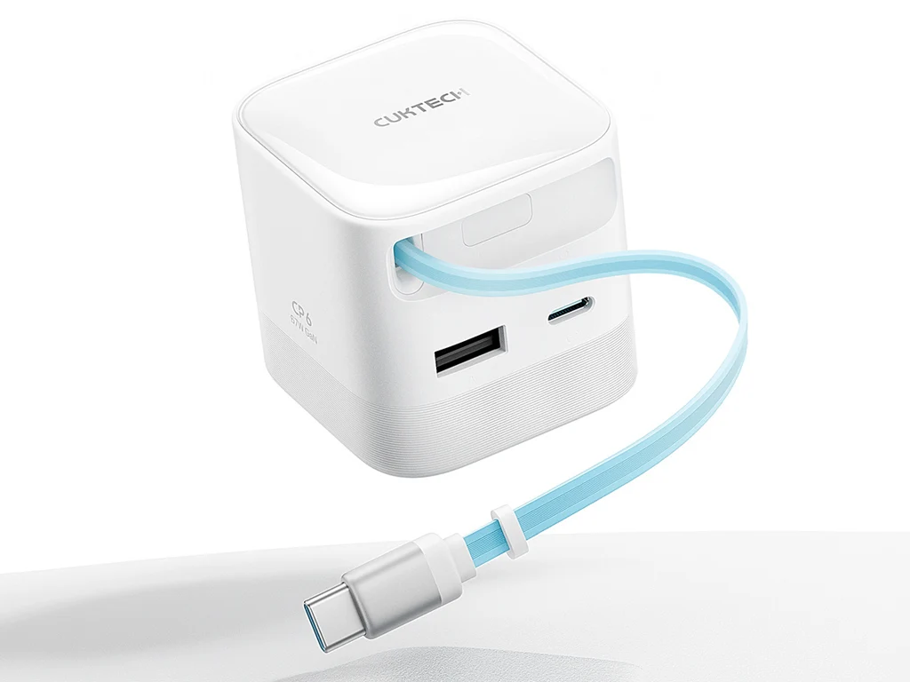 Cuktech CP6: Affordable Fast Charger with Retractable Cable