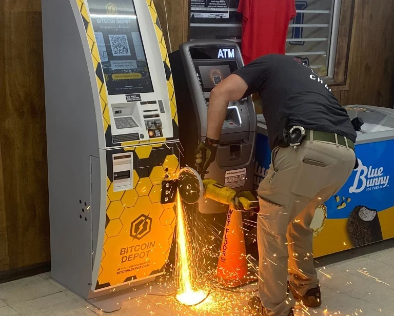 Police Cut Bitcoin ATM to Recover $25,000; Innocent Owner Affected