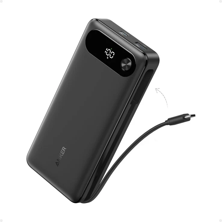 New Anker 10K Power Bank with Built-in USB-C Cable Launches