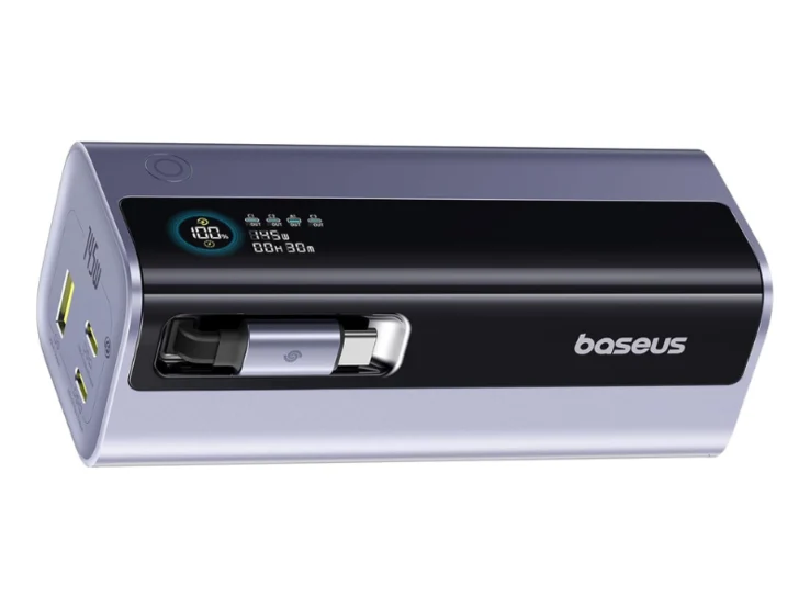 Baseus 20,000mAh Power Bank with Retractable Cable Launched