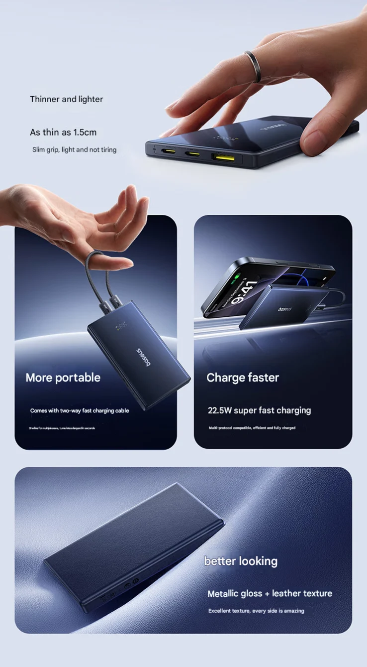 Baseus Unveils Affordable Ultra-Thin Power Bank with Display