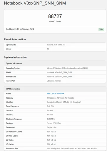 GeForce RTX 5050 Laptop GPU Geekbench Specs Revealed