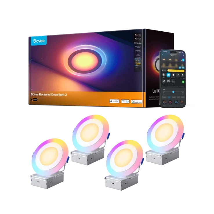 Govee Pro Smart Recessed Lights with Night Light Now Available