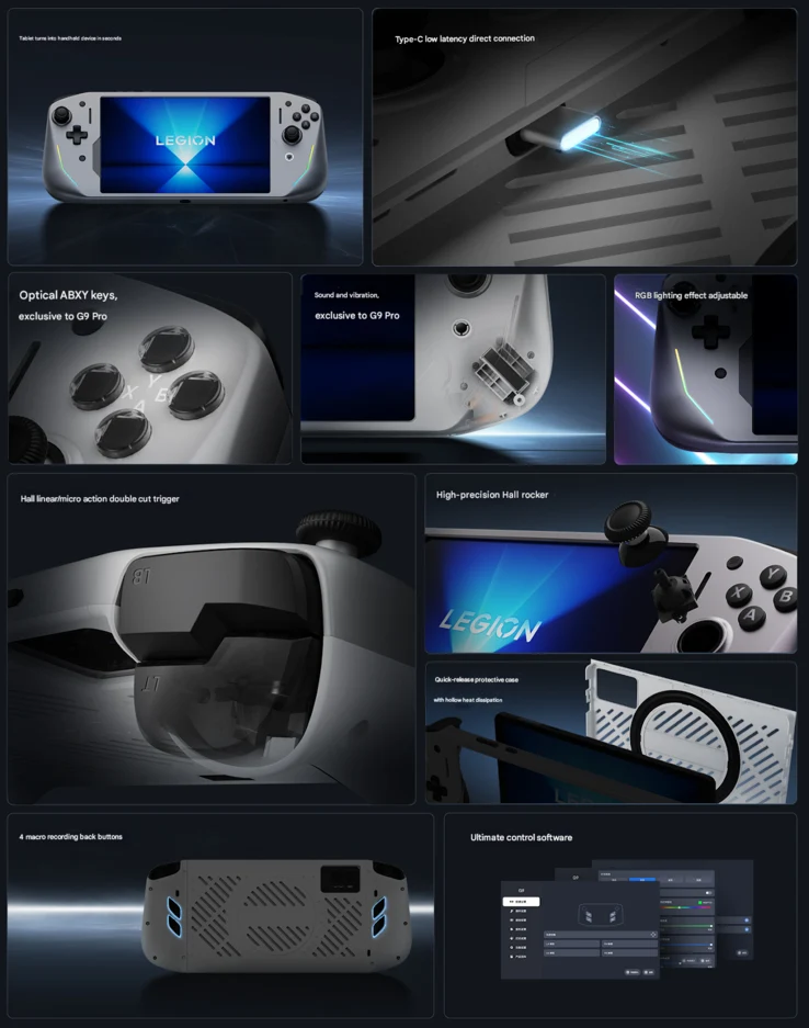 Lenovo G9 Controller Turns Legion Tablet into Gaming Handheld