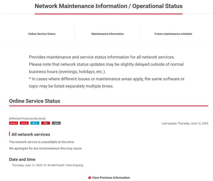 Nintendo Switch Online Issues After Google Cloud Outage