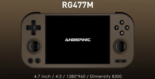 Anbernic RG477M: New Retro Handheld with Metal Shell and Power