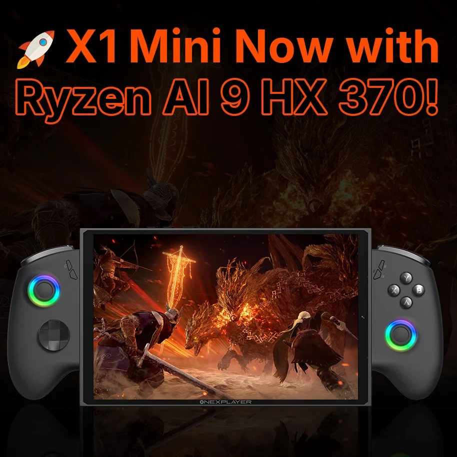 OneXPlayer X1 Mini Launches with AMD Ryzen AI 9 HX 370 & Discounts