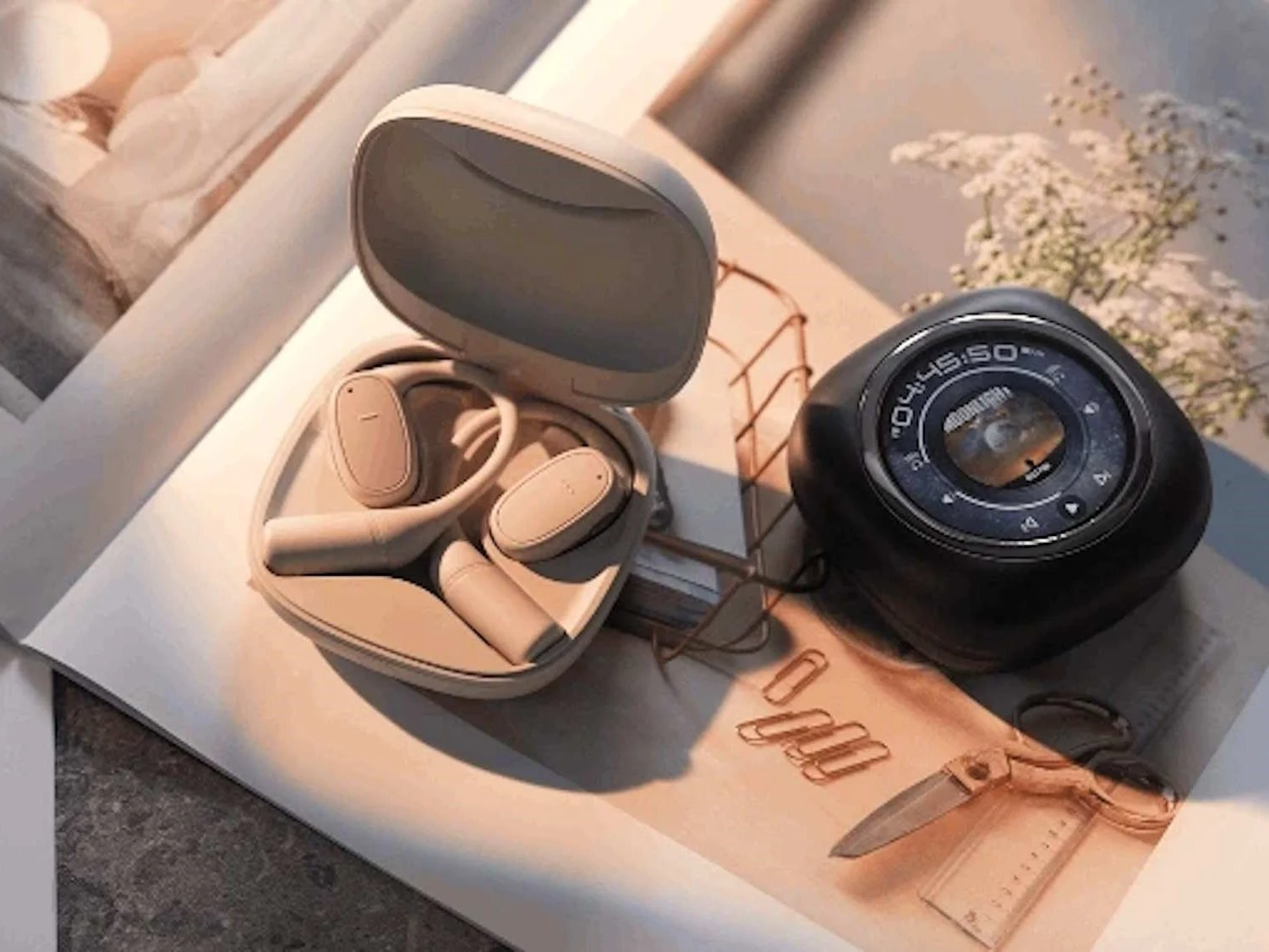 Wave X5L Wireless Earbuds with Local Storage and Smartwatch Features