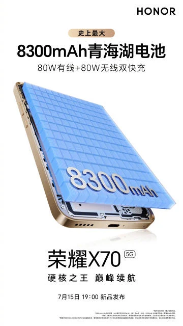 Honor X70 Launching in July 2025 with Incredible Battery Life