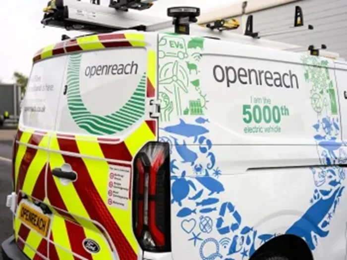 Openreach Hits 5,000 Electric Vans Milestone in the UK