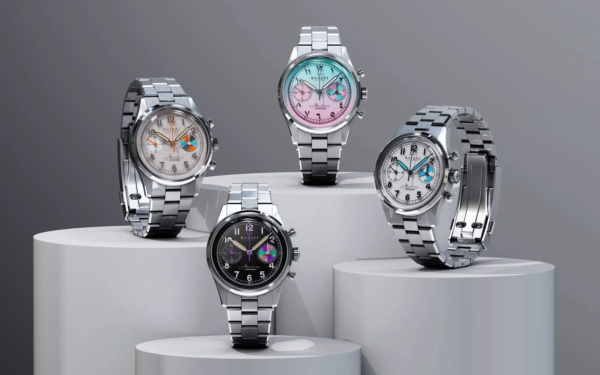 Batavi Launches New Marina Chronograph Collection with Color Options