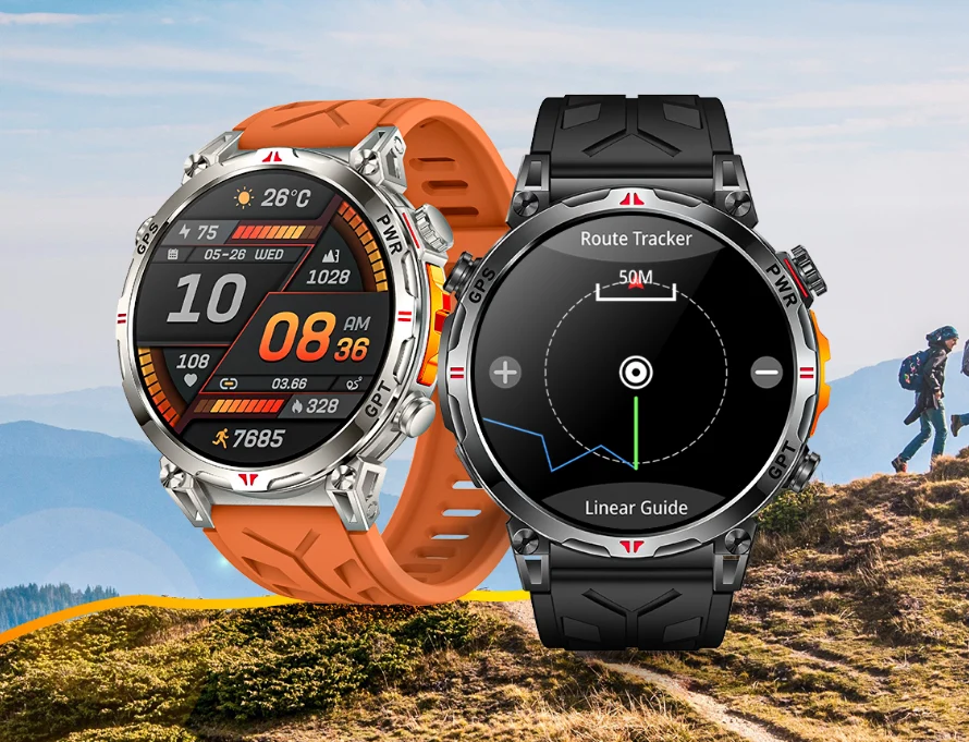 Affordable Rollme GT3S AMOLED Smartwatch: 90-Day Battery & GPS