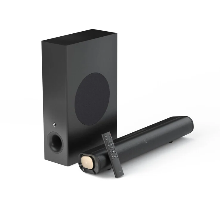 Compact 160W Soundbar with Subwoofer for Desktops and Living Rooms