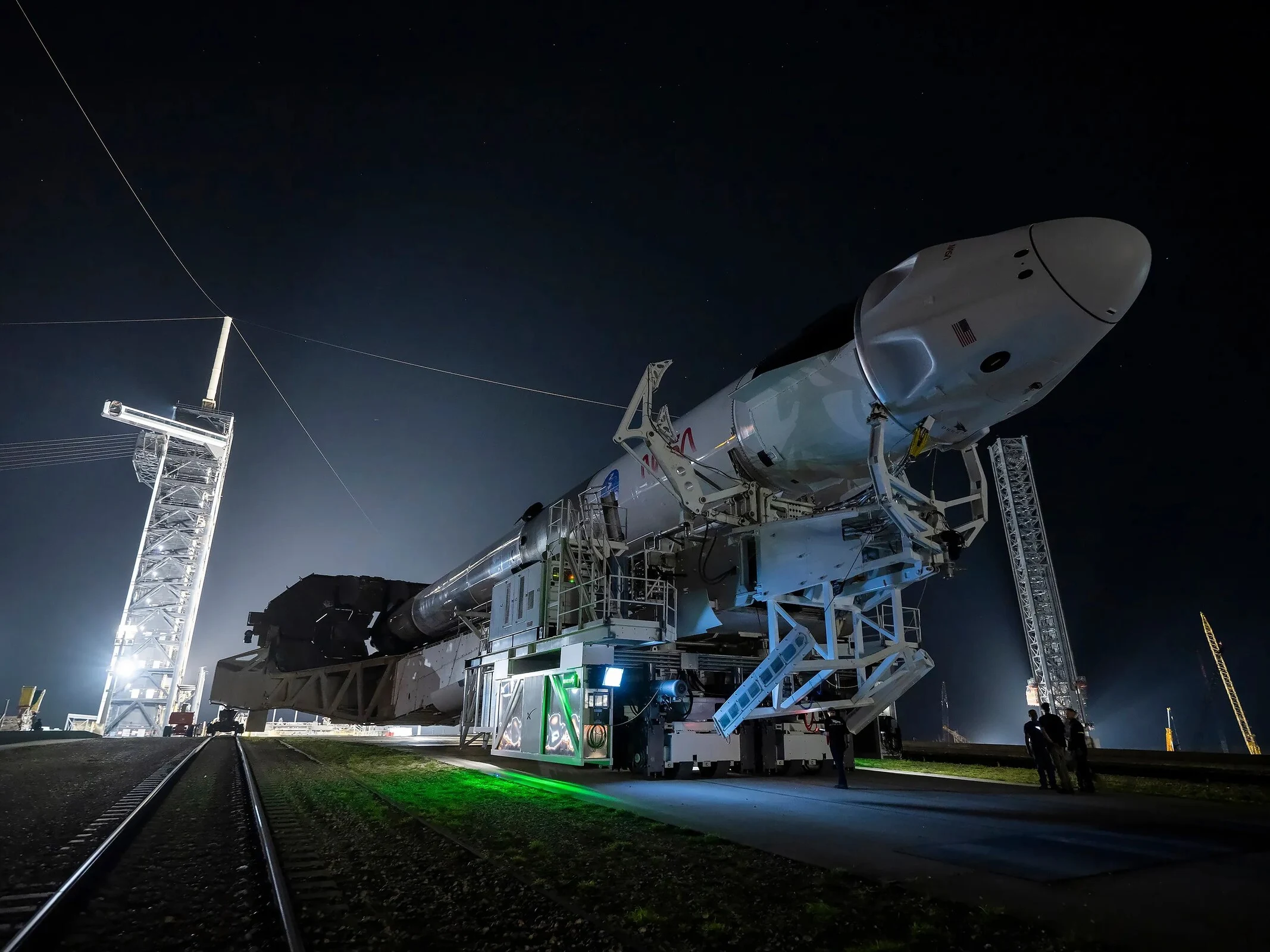 NASA SpaceX Crew 11 and Rocket Ready for Upcoming Launch