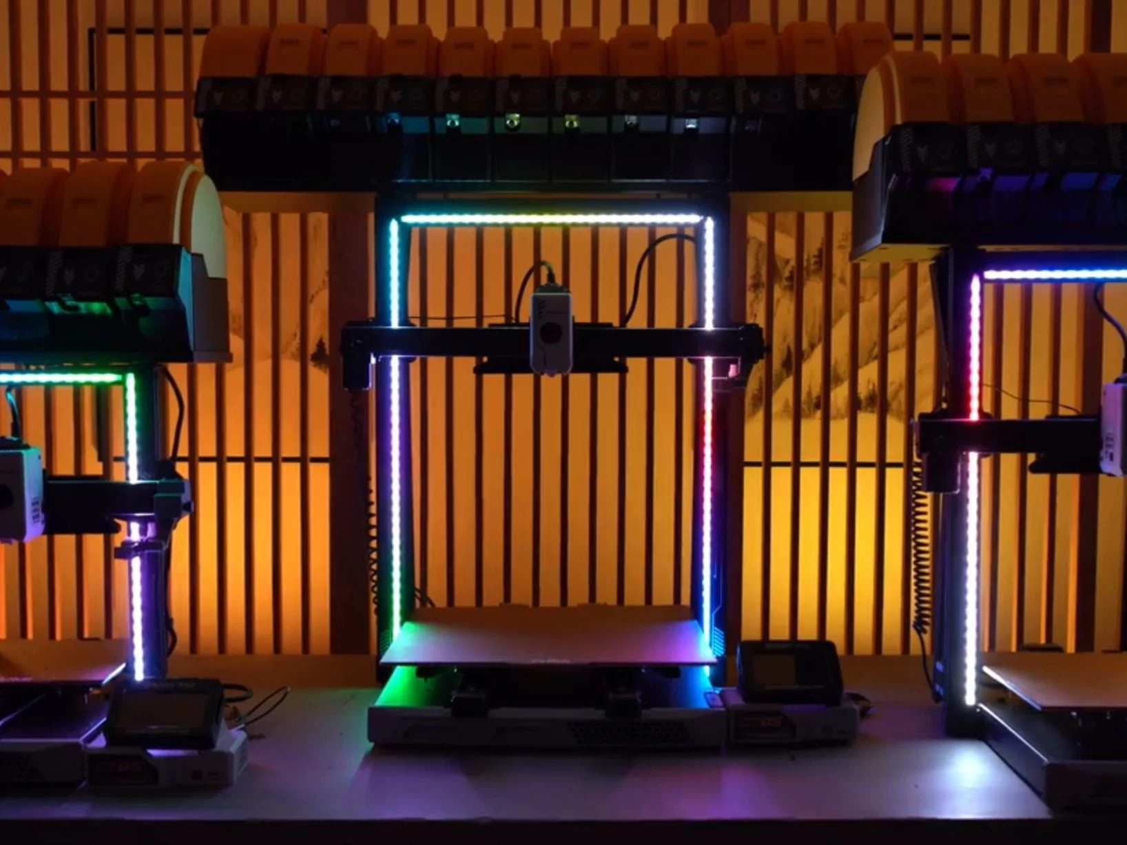 Yumi Model C: Fast Multicolor 3D Printer with 12 Filament Support