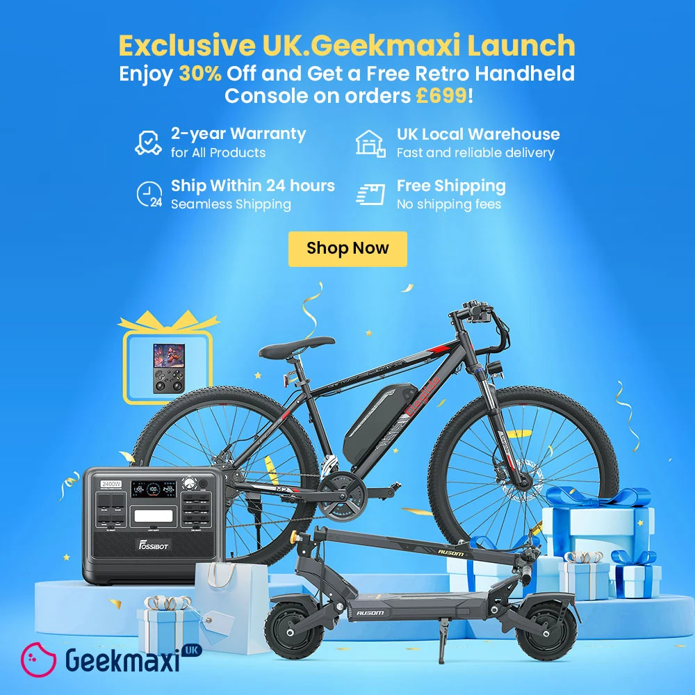 Geekmaxi UK Sale: Up to 30% Off E-Bikes and Scooters!