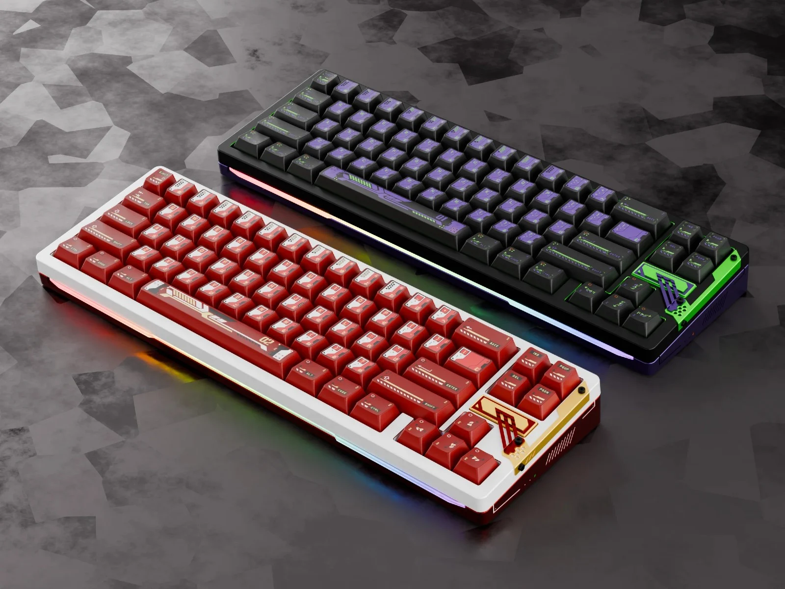 Chilkey Slice68 HE: New Evangelion Hall Effect Gaming Keyboard