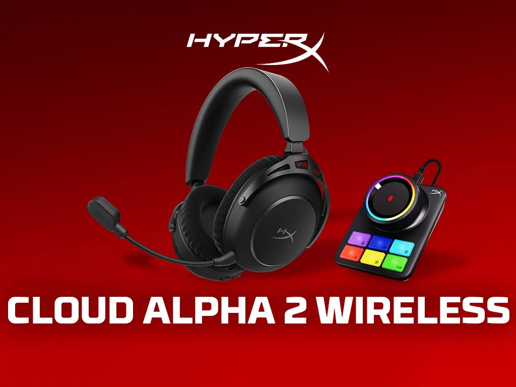 HyperX Cloud Alpha 2 Wireless Headset: 250 Hours Battery Life