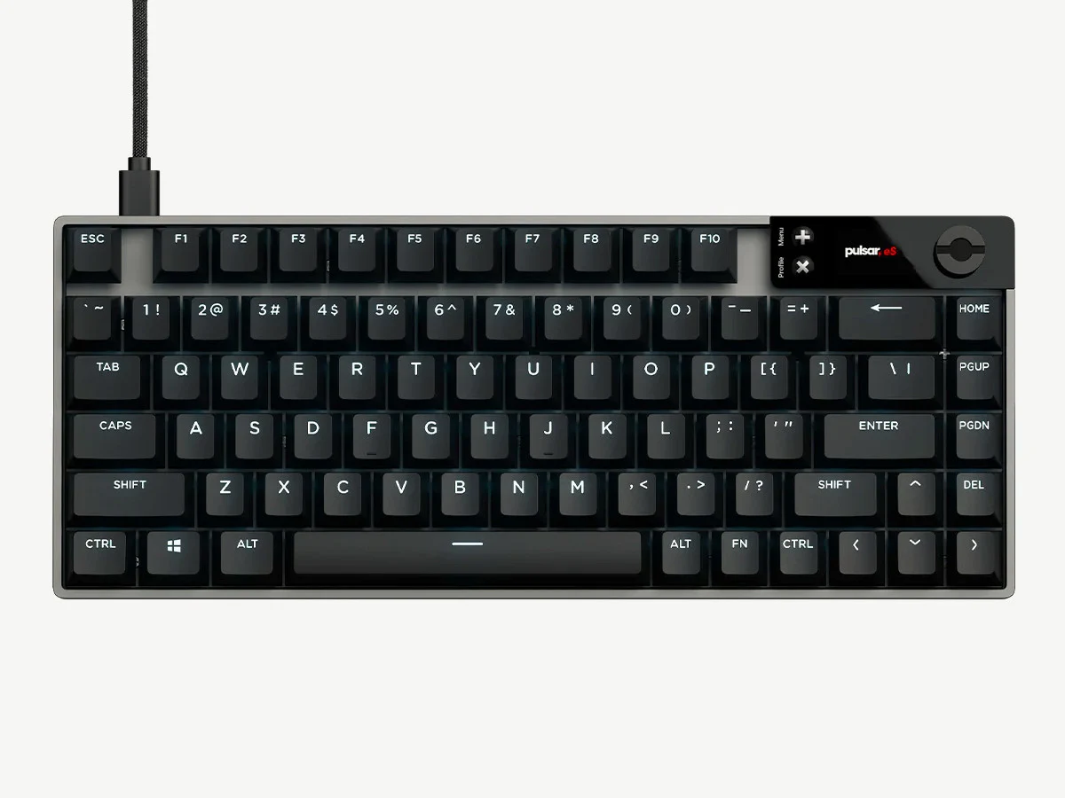 Pulsar Hall Effect Gaming Keyboard: 8K Polling Rate & Screen