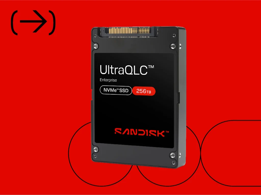 SanDisk Launches 256TB UltraQLC NVMe U.2 SSD for Data Centers