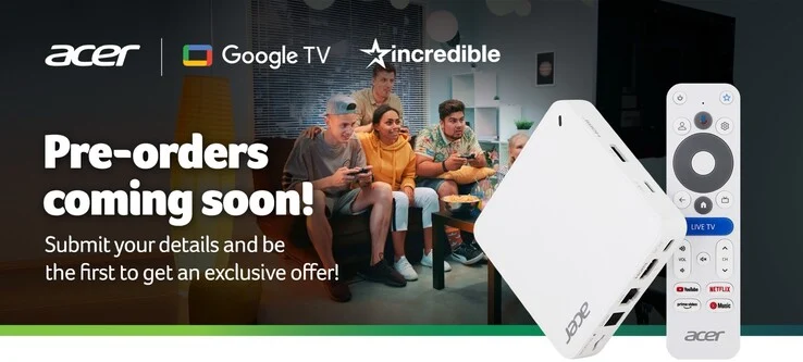 Acer Launches Google TV Streaming Box with 6 Ports and microSD Reader