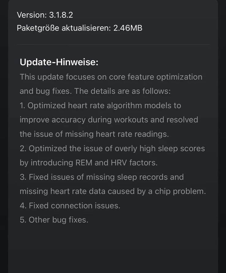 Amazfit Helio Strap Update: Enhanced Heart Rate and Sleep Features