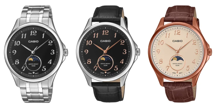 Casio Launches New MTP-M110 Moon Phase Watches in Europe
