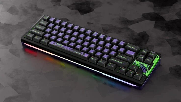 Chilkey Slice68 HE: New Evangelion Hall Effect Gaming Keyboard
