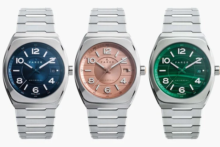 Farer Integra Sports Watch: Stainless Steel Case & Bracelet