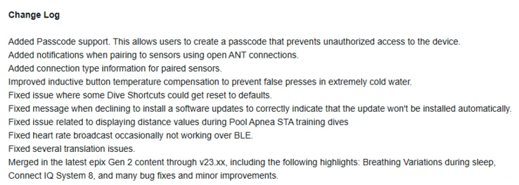 Garmin Device Passcode Feature Added to New Wearable Device