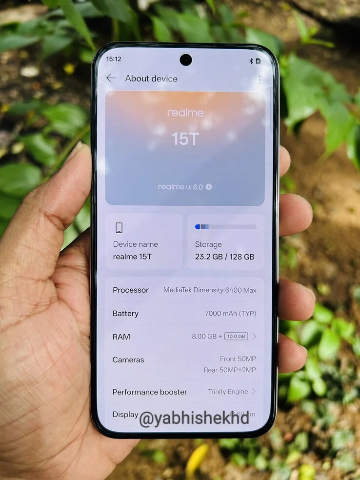 Realme 15T Leaks: Android Smartphone with 1,000mAh Upgrade