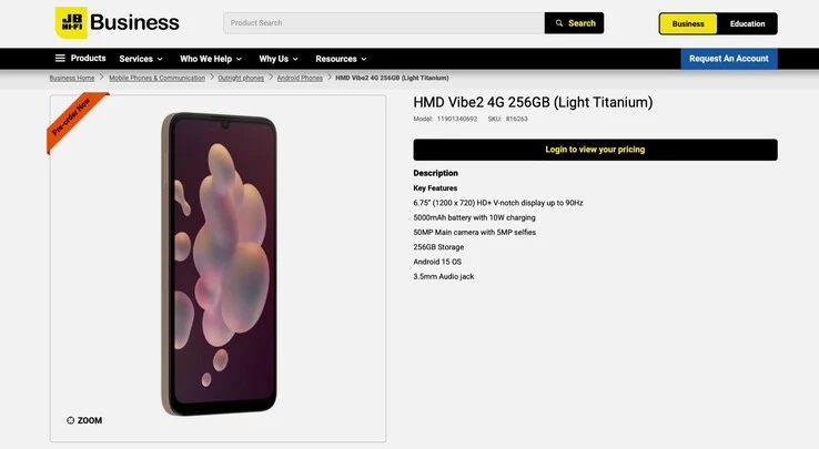 HMD Vibe 2 Design Inspired by iPhone 17 Pro with Upgrades