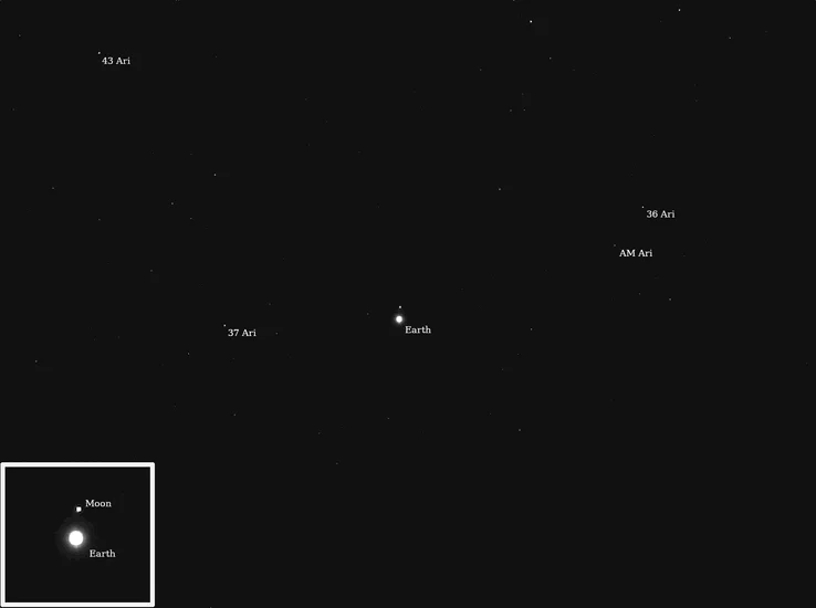 NASA's Psyche Takes Stunning Earth and Moon Images from 180M Miles