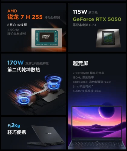 Lenovo Legion R7000 (2025) Gaming Laptop with RTX 50 & Ryzen 7