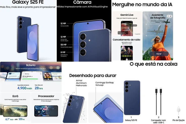 Samsung Galaxy S25 FE Specs Leaked in Retailer Listing