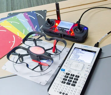Students Use TI-Nspire CX II to Fly CoDrone Edu and Learn Python