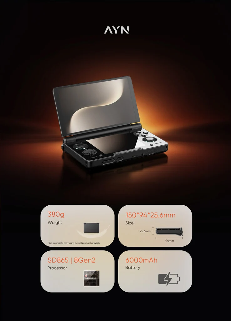 AYN Thor: New Compact Clamshell Gaming Handheld Processor Options
