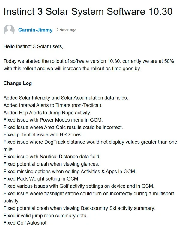 Garmin Unveils Major Update for Multiple Smartwatches