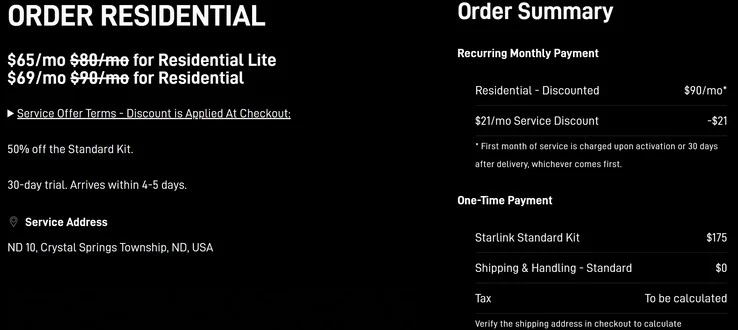 Starlink Cuts Prices on Residential Plans and Dish for US Customers