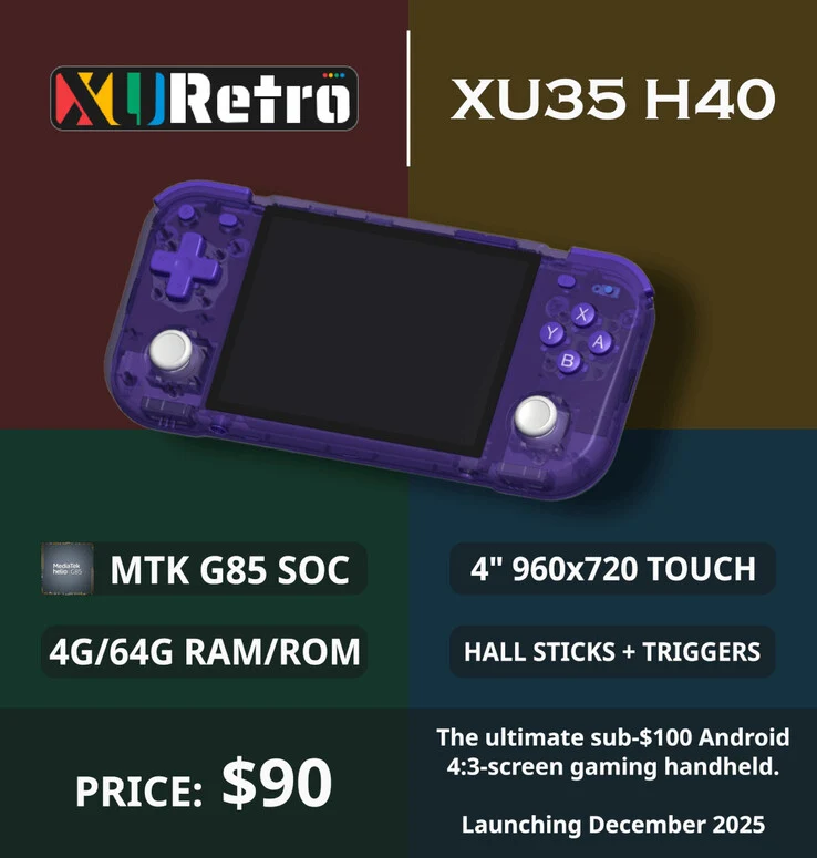 XU35 H40: Affordable Anbernic RG406H Alternative with Pricing Details
