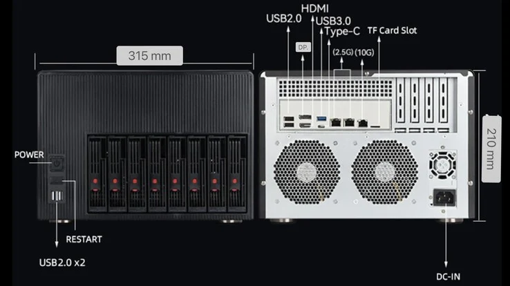Affordable XYC X108 NAS: 144TB Storage & Triple Ethernet Ports