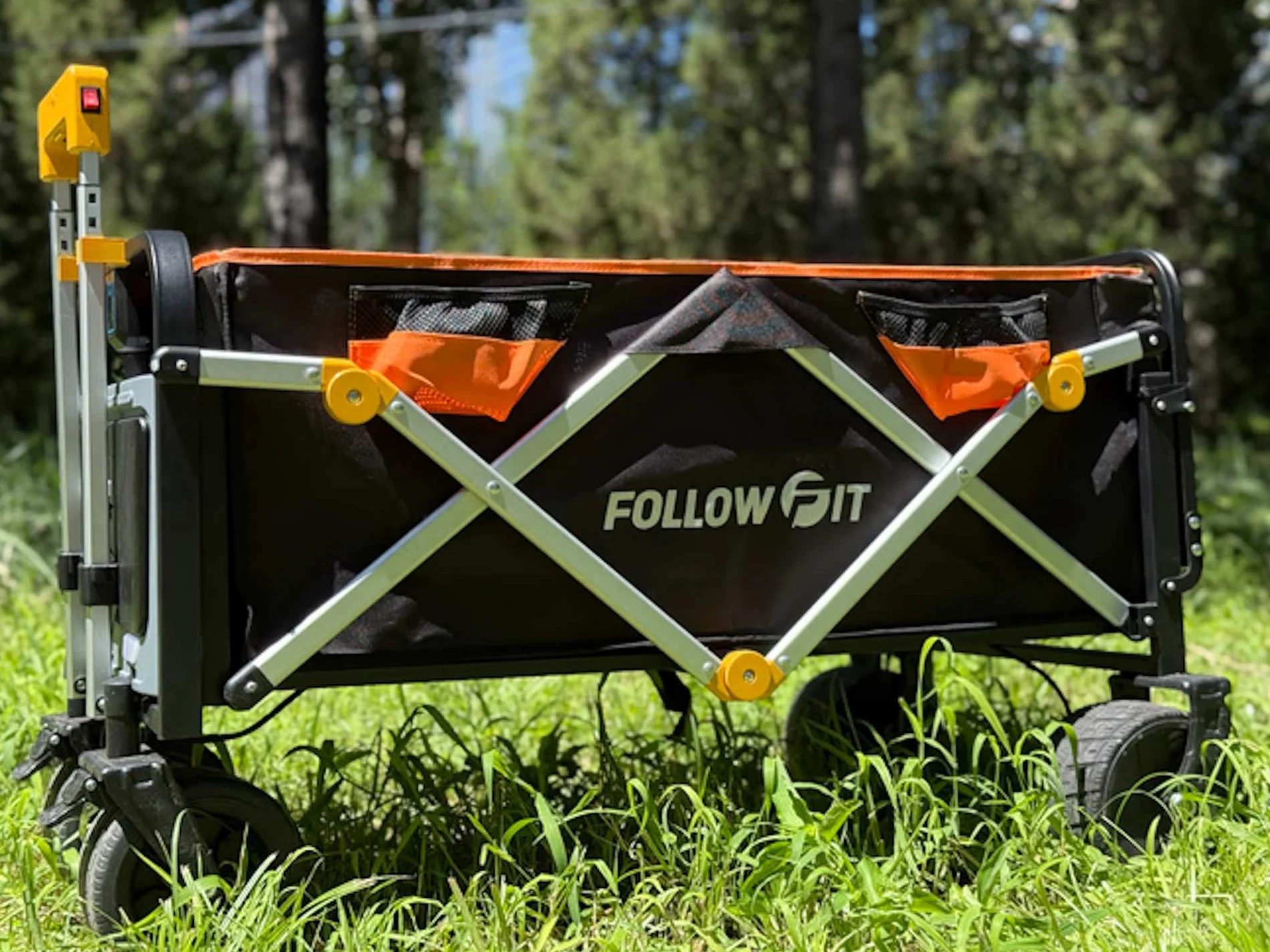 Affordable Motorized AI Handcart with Camera Follows You