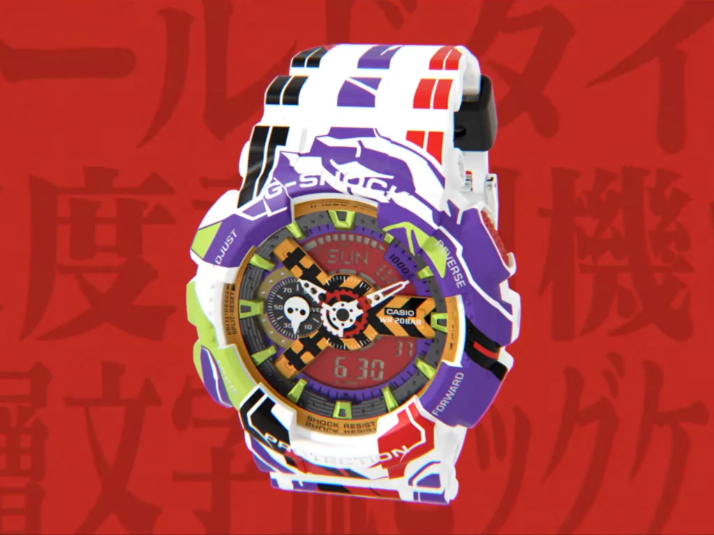 Casio G-Shock x Evangelion GA-110EVA30-7A Watch Launches