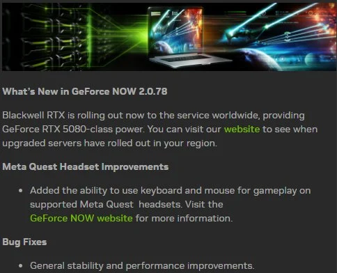 GeForce Now Launches RTX 5080 Servers Globally
