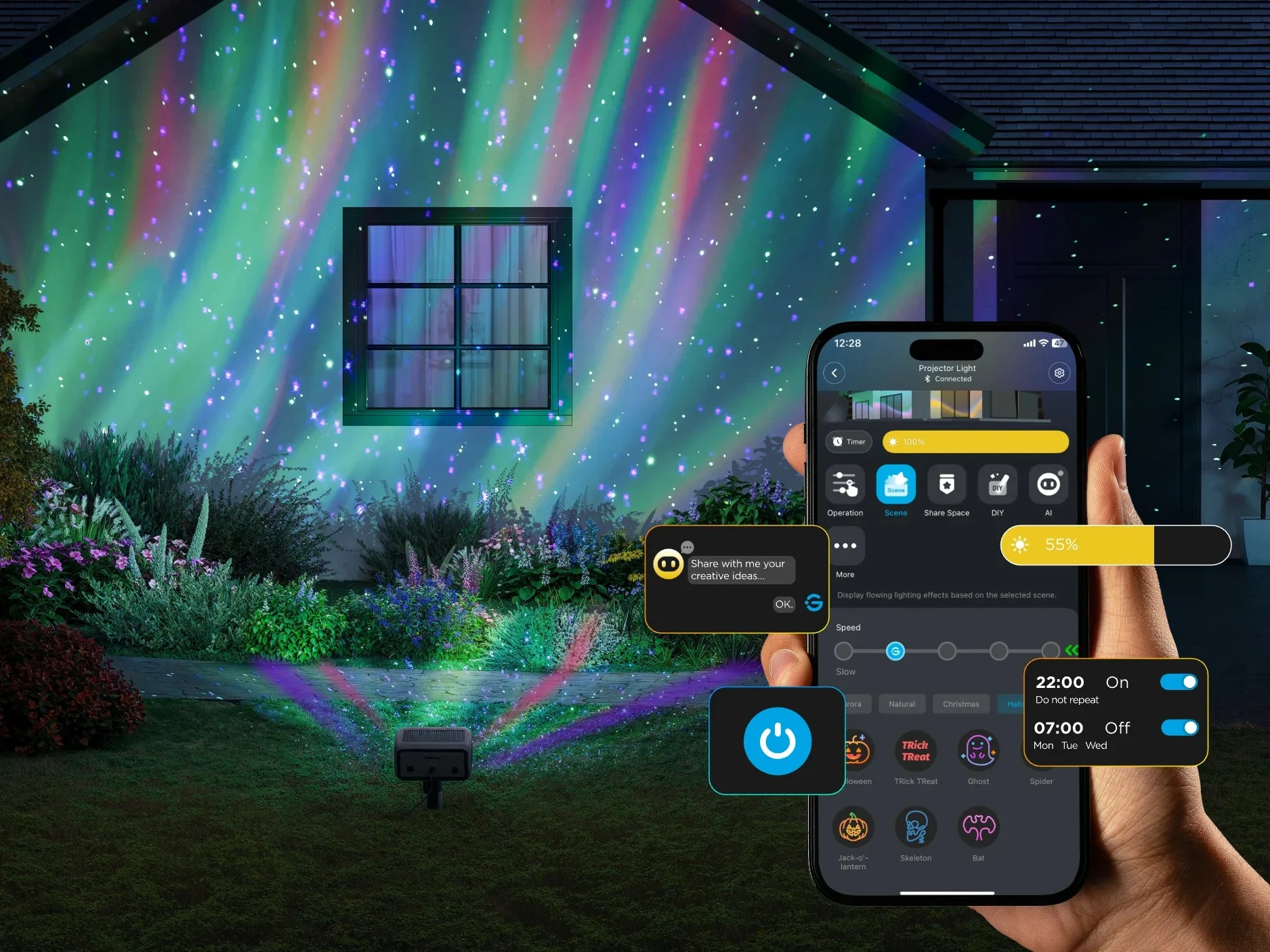 Govee Outdoor Projector Light with Dual Light Source Now Available