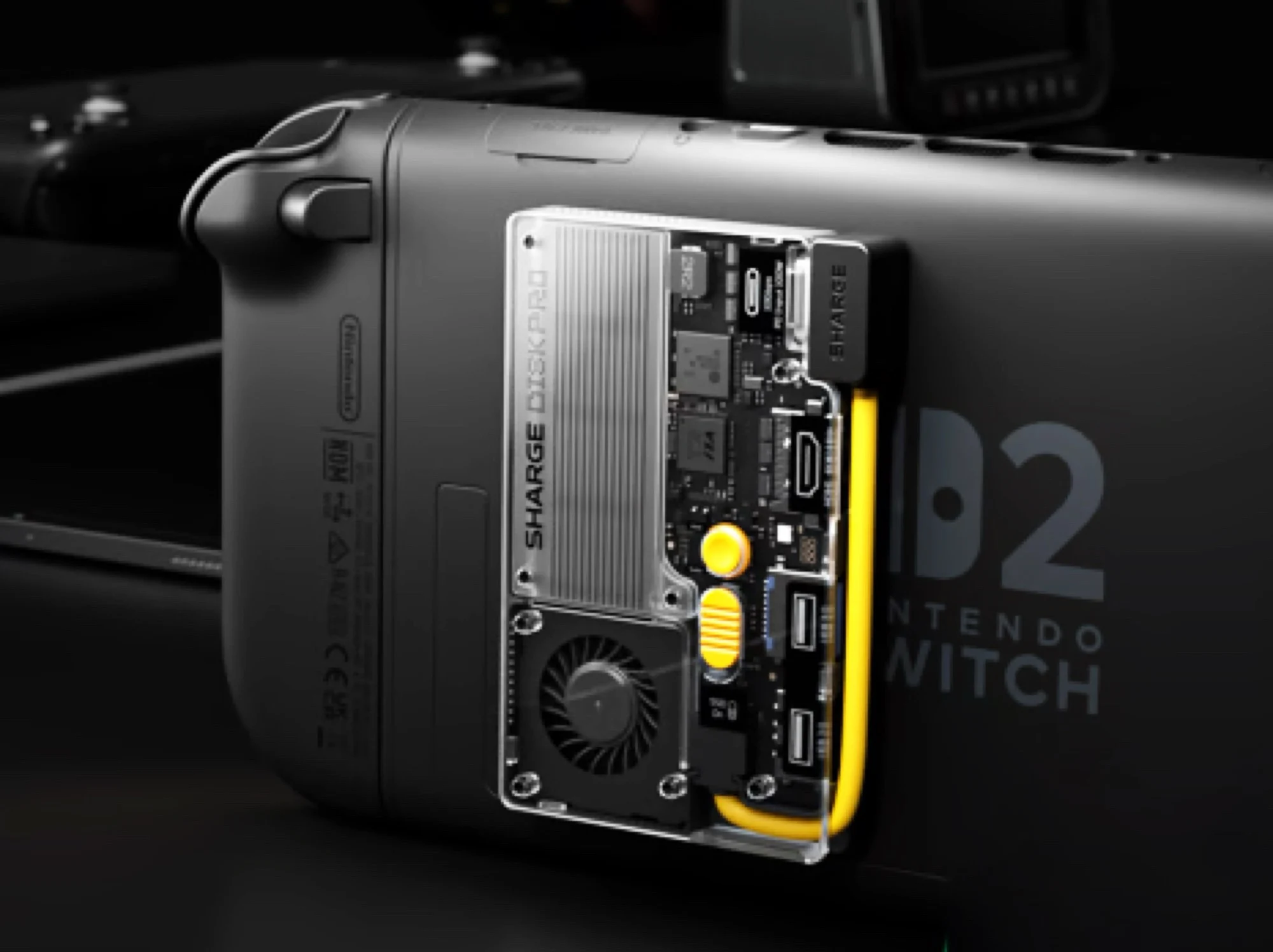 Sharge Disk Pro: 4TB Storage, Fans, and Ports for Gaming Devices