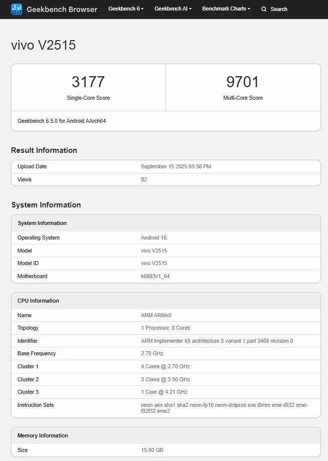 Vivo X300 Beats Vivo X200 Ultra in Early Benchmark Tests
