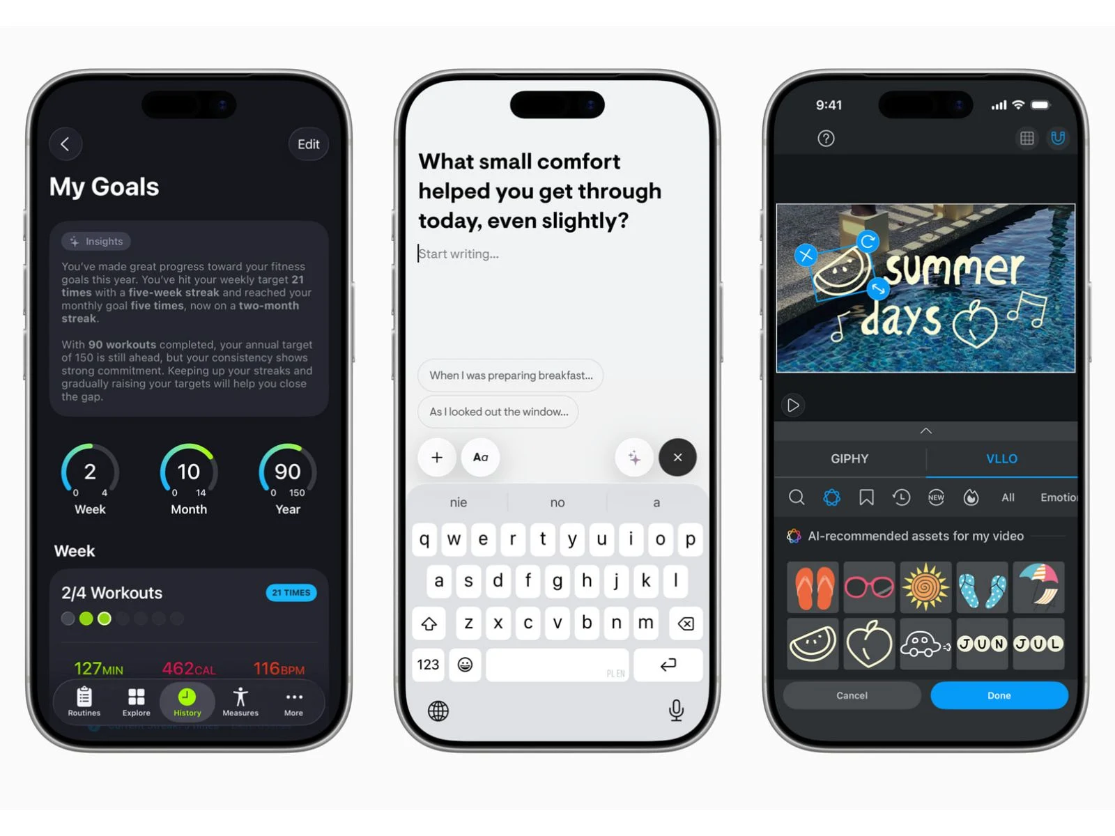 Apple Intelligence Update Empowers SmartGym and VLLO Features