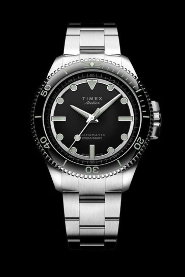 Timex Atelier Marine M1A: Swiss Automatic Watch with Ceramic Bezel