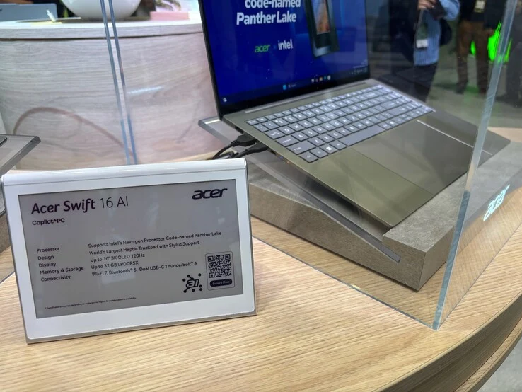 Acer Swift 16 AI Launches: First Intel Panther Lake Laptop with Haptic Touchpad
